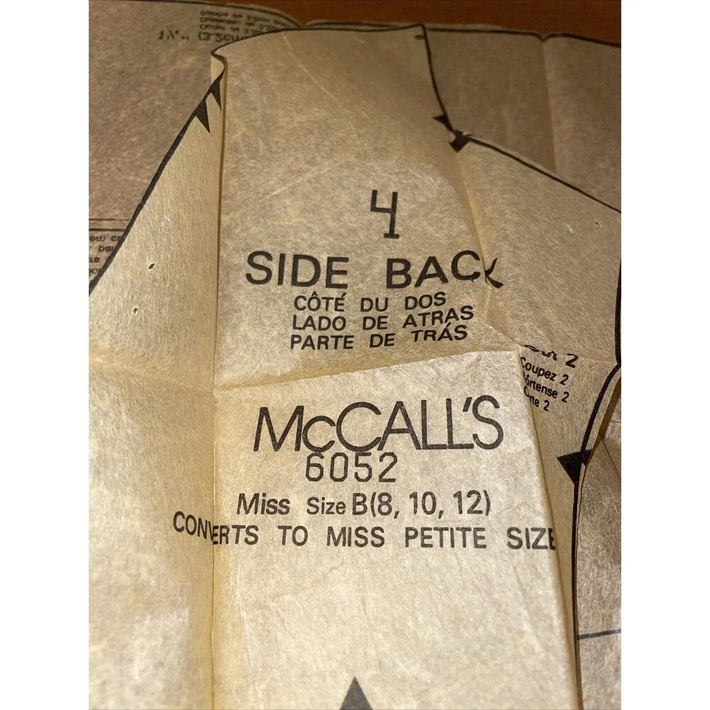 90s SIZES 8 10 12 McCalls 6052 Misses Dresses *HAS BEEN CUT*